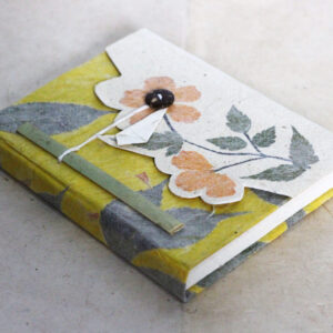 Yellow color flower note book
